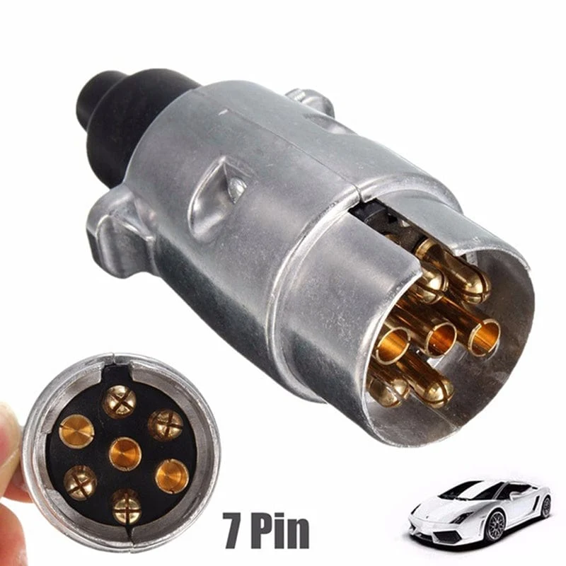 7 Pin Metal Trailer Plug Towbar Towing Lights Socket Car Van Caravan 12V APMAuto & Motorrad: Teile, Auto-Ersatz- & -Reparaturteile, Lichter & Leuchten!