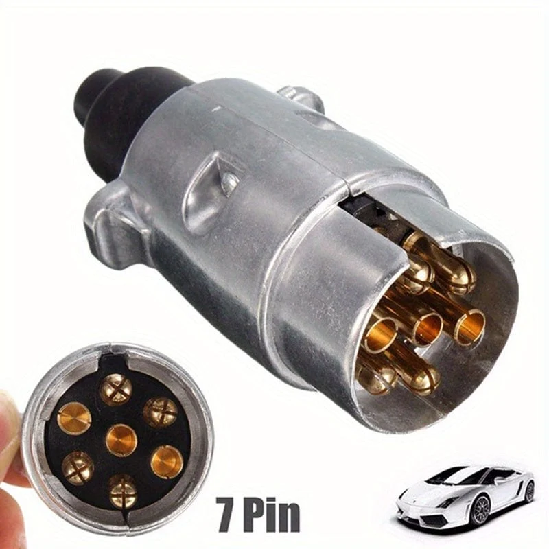 7 Pin Metal Trailer Plug Towbar Towing Lights Socket Car Van Caravan 12V APMAuto & Motorrad: Teile, Auto-Ersatz- & -Reparaturteile, Lichter & Leuchten!