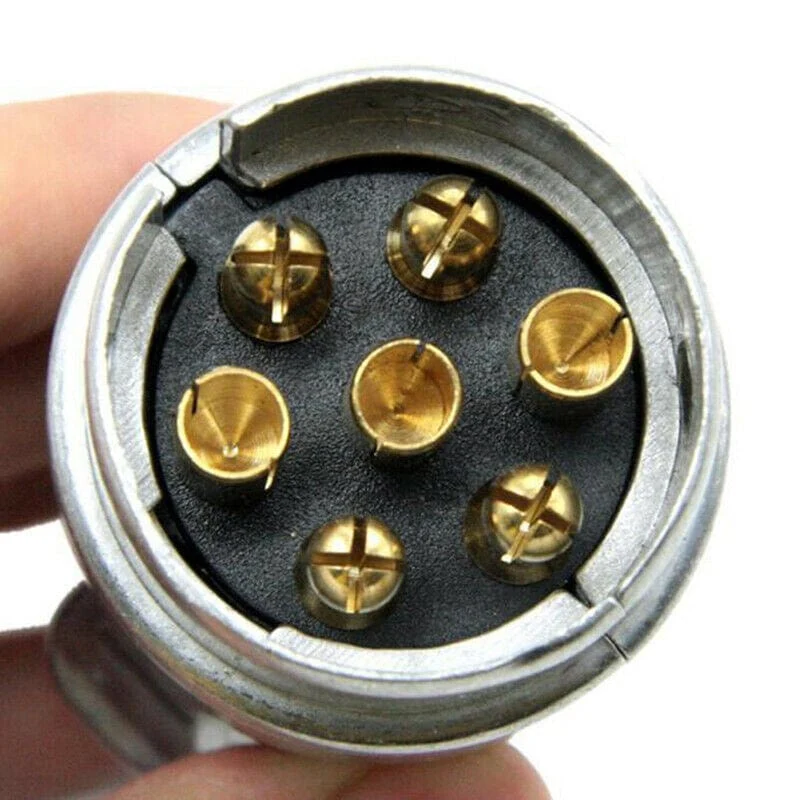 7 Pin Metal Trailer Plug Towbar Towing Lights Socket Car Van Caravan 12V APMAuto & Motorrad: Teile, Auto-Ersatz- & -Reparaturteile, Lichter & Leuchten!