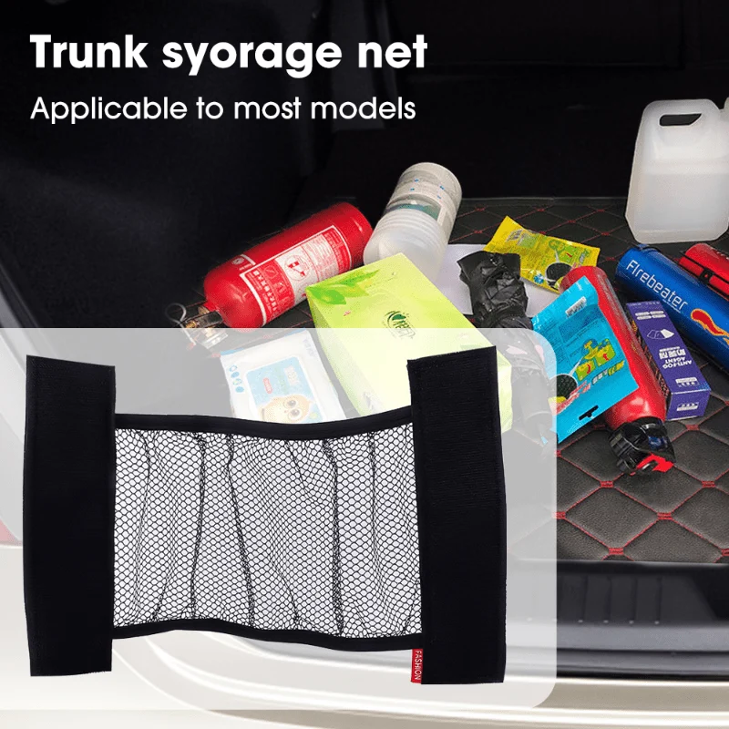 Organisieren Sie Ihren Kofferraum mit diesen elastischen Netzgurten - Autozubehör