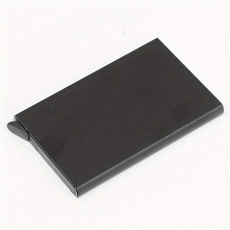 Diebstahlsicherer Ausweis- und Kreditkartenhalter, dünnes Aluminium-Metall-Geldbörsen-Taschencover, Bank, Damen und Herren, Kreditkartenbox, Kartenhalter