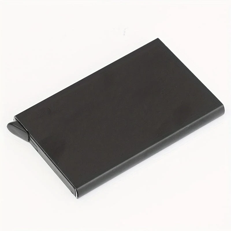 Diebstahlsicherer Ausweis- und Kreditkartenhalter, dünnes Aluminium-Metall-Geldbörsen-Taschencover, Bank, Damen und Herren, Kreditkartenbox, Kartenhalter