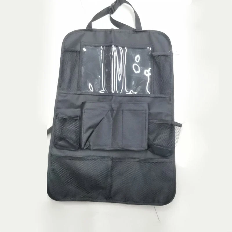 1 Stück Auto-Organizer und Aufbewahrung – Autositz-Organizer mit transparenter 10.5-Zoll-Tablet-Tasche, Auto-Organizer mit 9 Taschen, Autozubehör