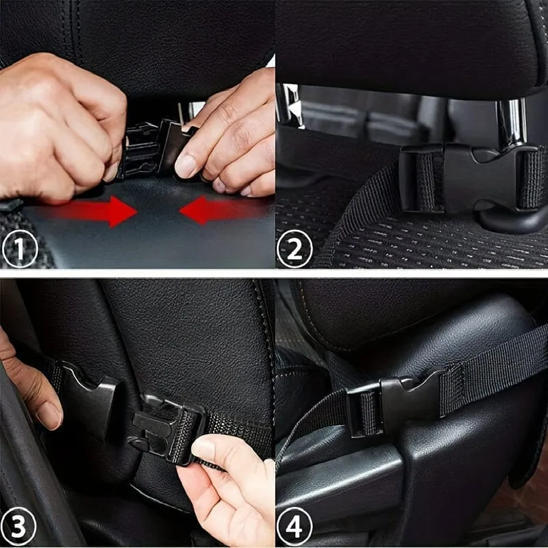 1 Stück Auto-Organizer und Aufbewahrung – Autositz-Organizer mit transparenter 10.5-Zoll-Tablet-Tasche, Auto-Organizer mit 9 Taschen, Autozubehör