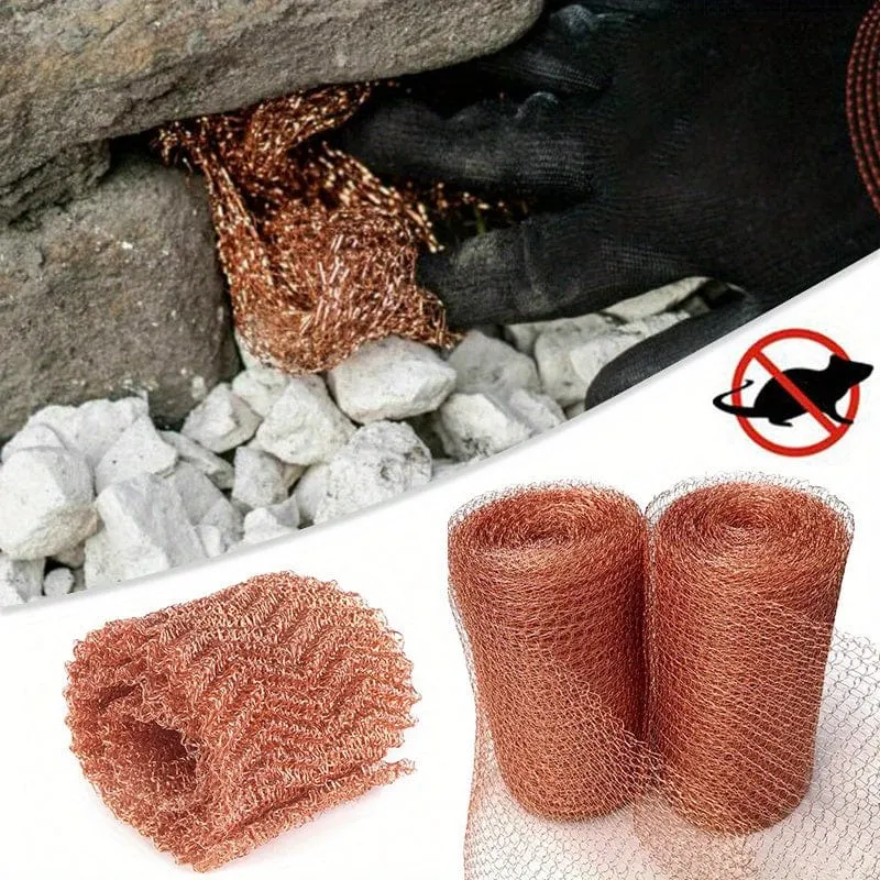 1 Packung, reines Kupfergewebe, Anti-Schnecken-Kupferdrahtfilter, Sanitär-Lebensmittelqualität, für Destillation, selbstgebrautes Bier, Gartenbedarf, Tuin Artikele