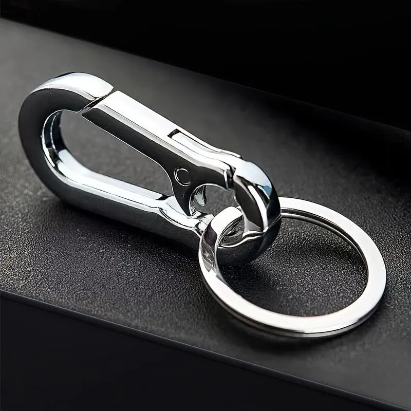5 teile/satz Kreative Metall Schlüsselbund Einfache Legierung Frühling Schlüssel Kette Ring DIY Design Für Auto Motorrad Home Schlüssel Halter Dekorationen silber