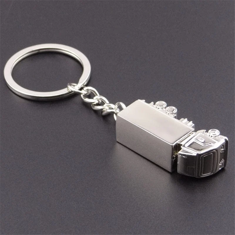 Modischer Ring-Schlüsselanhänger, Geschenk, LKW, LKW, Auto, schöne Schlüsselanhänger