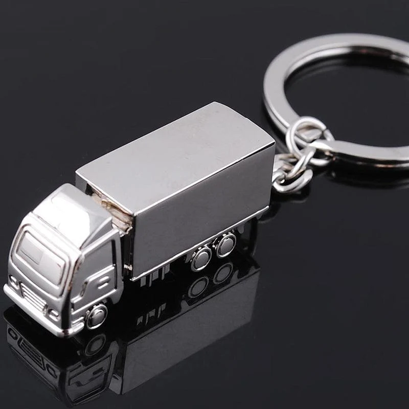Modischer Ring-Schlüsselanhänger, Geschenk, LKW, LKW, Auto, schöne Schlüsselanhänger
