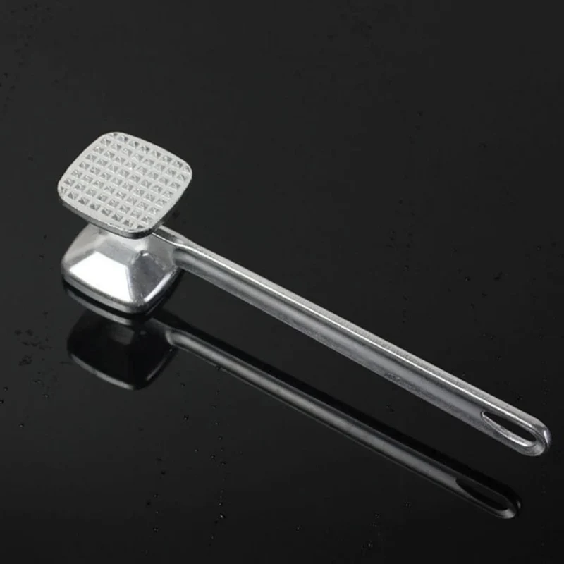 1 Stück Fleischklopfer aus Aluminiumlegierung, doppelseitiges Hochleistungs-Fleischklopfer-Werkzeug aus Edelstahl, ideal zum Zartmachen von Steak, Rindfleisch, Geflügel, Küchenutensilien für den Außenbereich