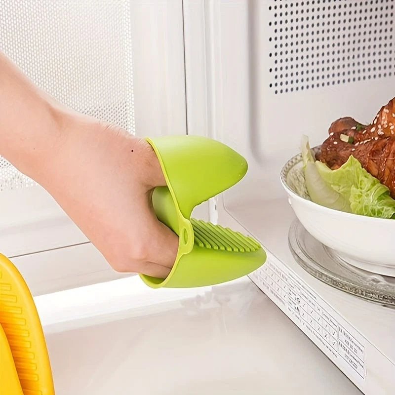 1 Stück hitzebeständiger Silikon-Ofenhandschuh – perfekt zum Backen und Grillen.