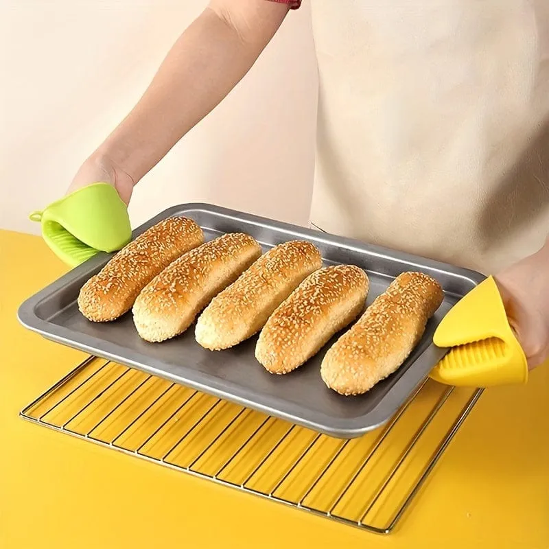 1 Stück hitzebeständiger Silikon-Ofenhandschuh – perfekt zum Backen und Grillen.