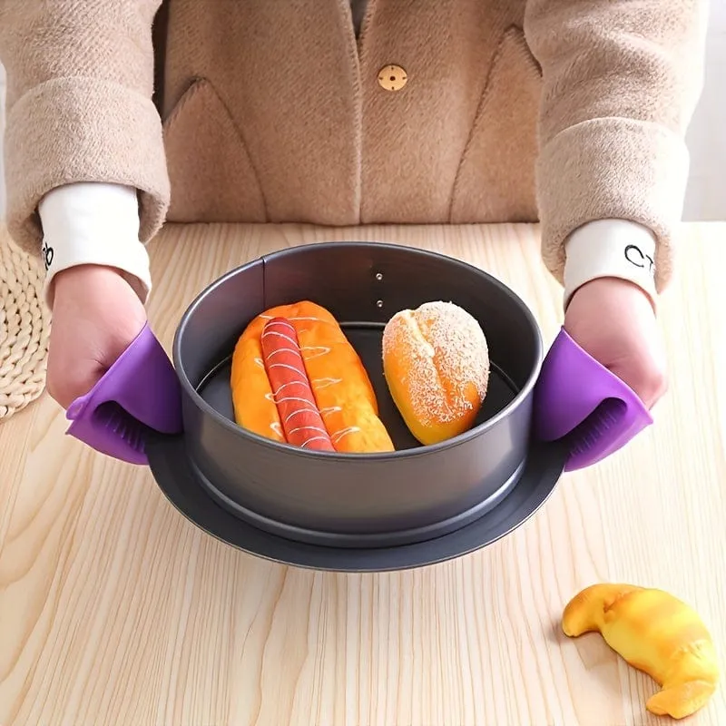 1 Stück hitzebeständiger Silikon-Ofenhandschuh – perfekt zum Backen und Grillen.