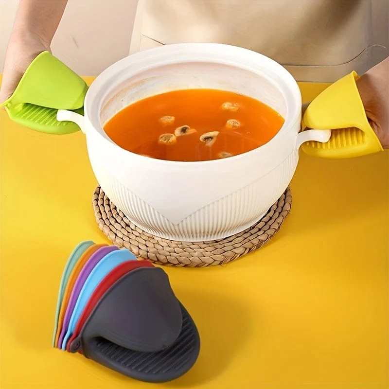 1 Stück hitzebeständiger Silikon-Ofenhandschuh – perfekt zum Backen und Grillen.