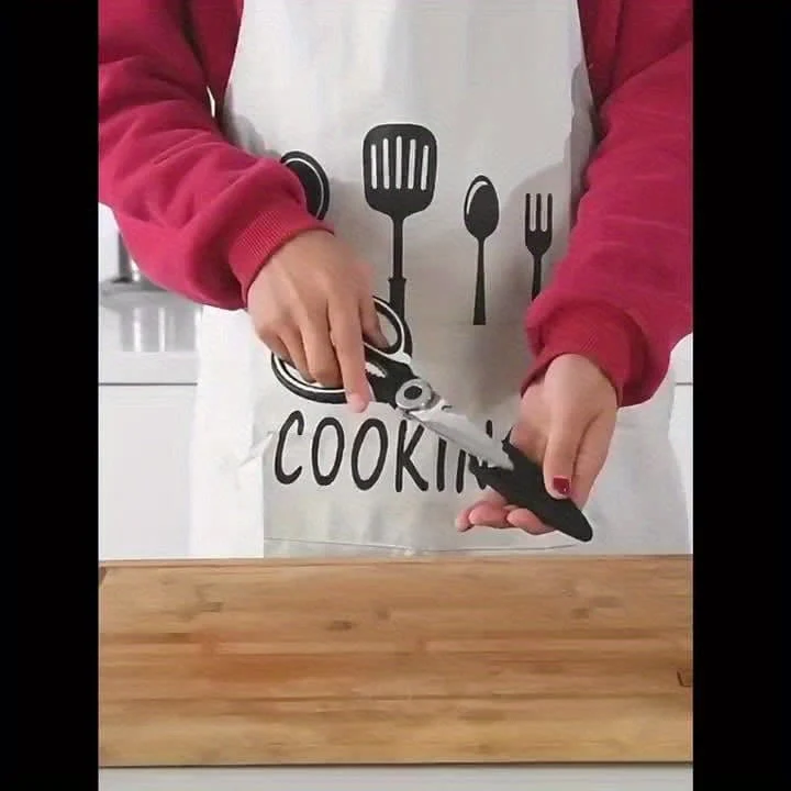 1 Stück Grillschere, scharfe Küchenschere, Edelstahl-Mehrzweckschere zum Fleischschneiden, Küchenbedarf