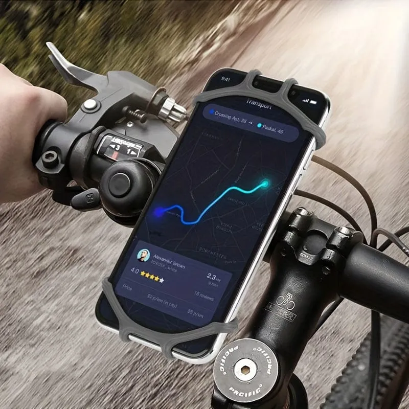 Fahrrad Motorrad Handyhalter Einstellbare 360 ​​Rotation Silikon Fahrrad Handyhalter Telefon Zubehör Handyhalter Fahrrad