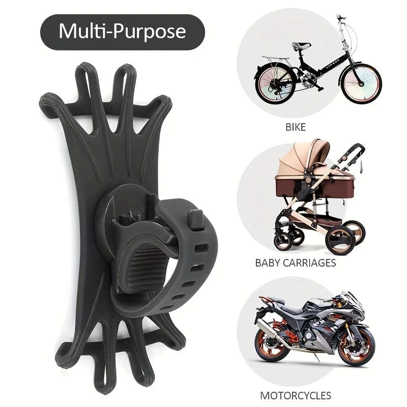 Fahrrad Motorrad Handyhalter Einstellbare 360 ​​Rotation Silikon Fahrrad Handyhalter Telefon Zubehör Handyhalter Fahrrad