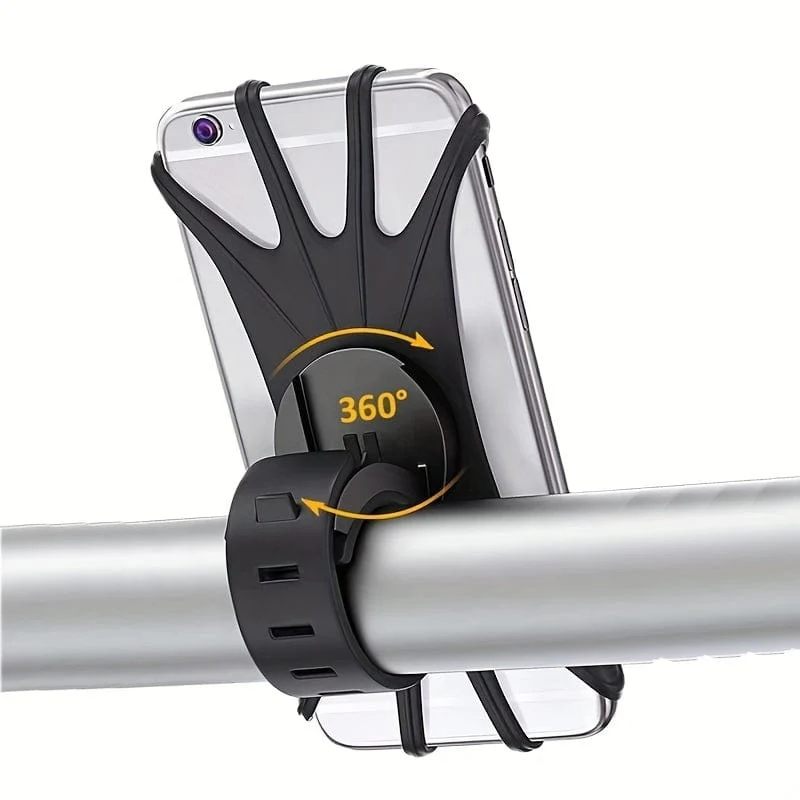 Fahrrad Motorrad Handyhalter Einstellbare 360 ​​Rotation Silikon Fahrrad Handyhalter Telefon Zubehör Handyhalter Fahrrad