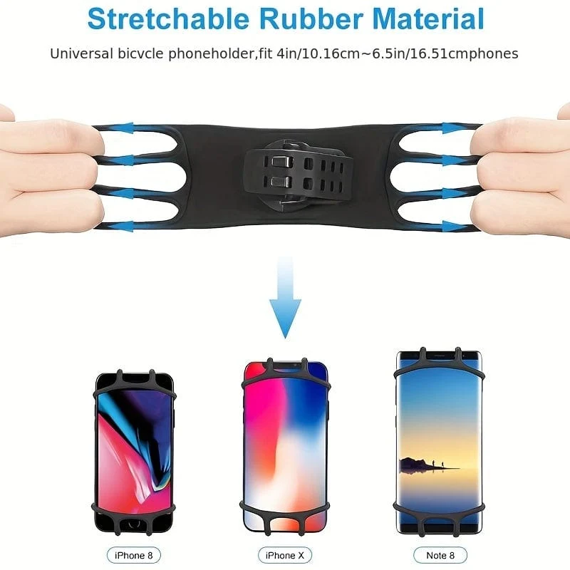 Fahrrad Motorrad Handyhalter Einstellbare 360 ​​Rotation Silikon Fahrrad Handyhalter Telefon Zubehör Handyhalter Fahrrad