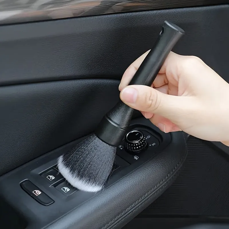 Auto-Bürste, ultraweiche Detaillierungsbürste, superweiche Auto-Innen-Detail-Bürste mit synthetischen Borsten, Auto-Armaturenbrett-Staubtuch-Bürste