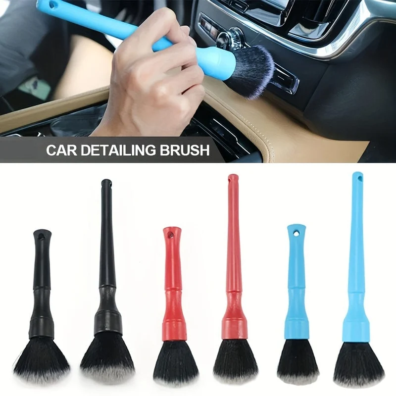 Auto-Bürste, ultraweiche Detaillierungsbürste, superweiche Auto-Innen-Detail-Bürste mit synthetischen Borsten, Auto-Armaturenbrett-Staubtuch-Bürste