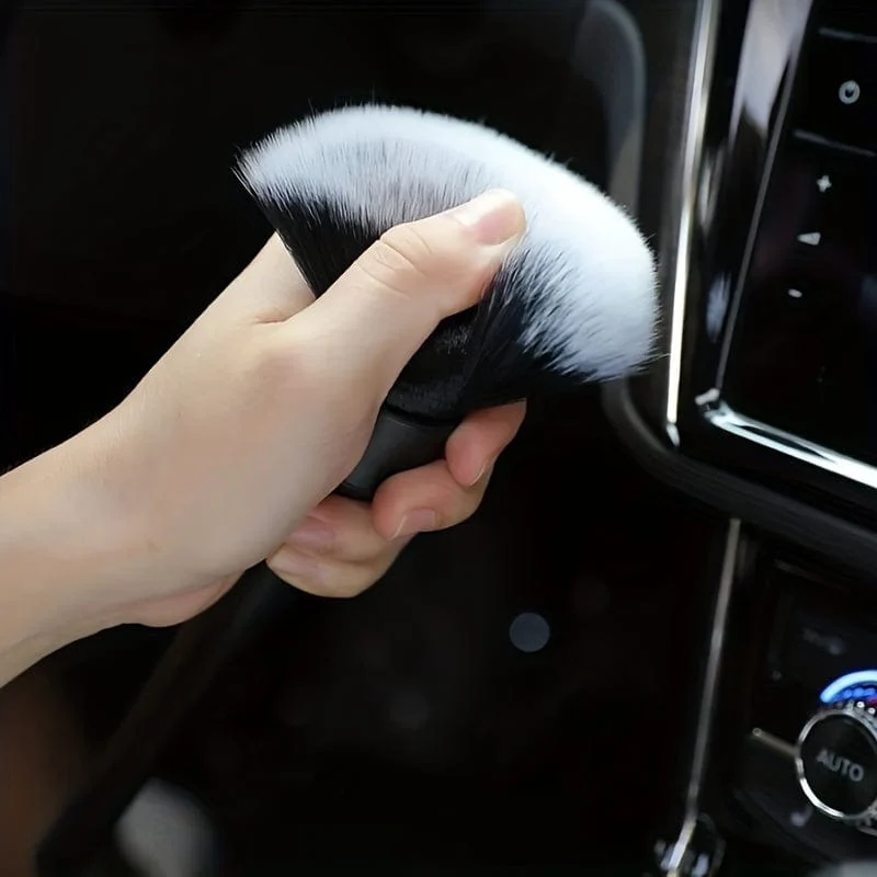 Auto-Bürste, ultraweiche Detaillierungsbürste, superweiche Auto-Innen-Detail-Bürste mit synthetischen Borsten, Auto-Armaturenbrett-Staubtuch-Bürste