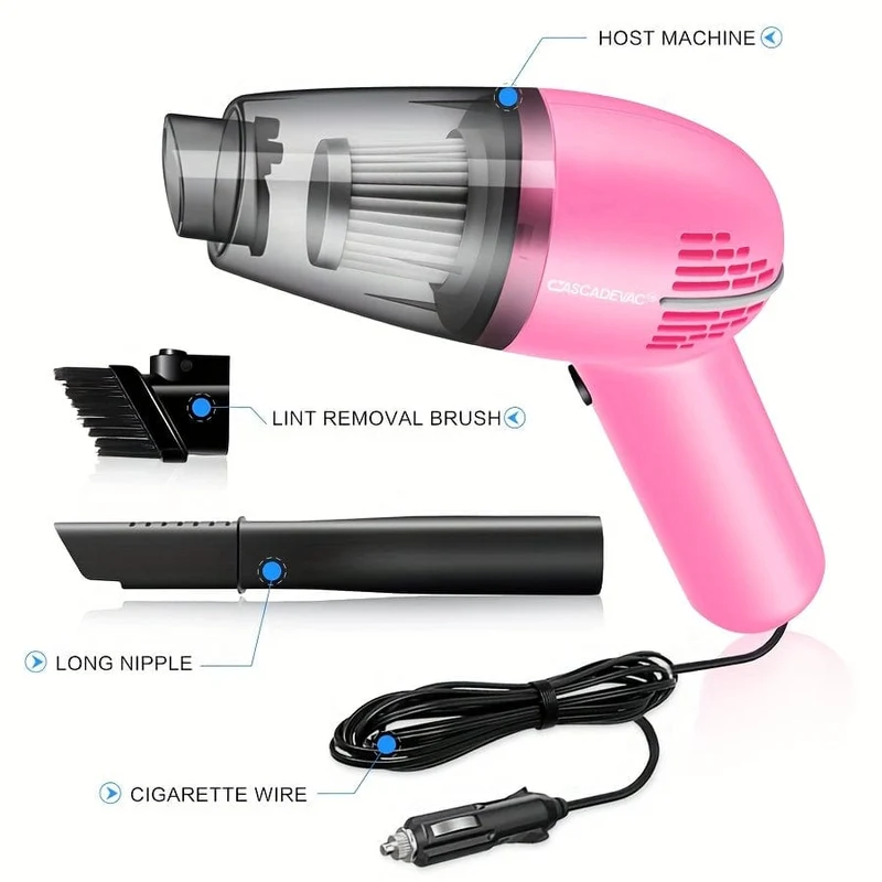 Auto-Staubsauger, starker Sog, Super-Power, Trocken- und Nassreinigung, Katzenhaar, Haustierhaar, multifunktionaler tragbarer Mini-Handheld