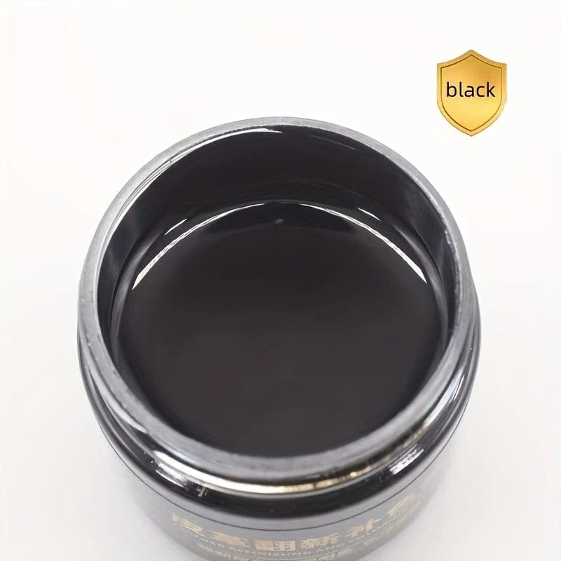 1 Stück 30 ml Auto-Kunstleder- und Kunststoff-Reparaturcreme, bringt ein schwarz glänzendes Auto-Pflegeprodukt zurück, das Kunstleder wiederherstellt, das Auto poliert und die Beschichtung erneuert