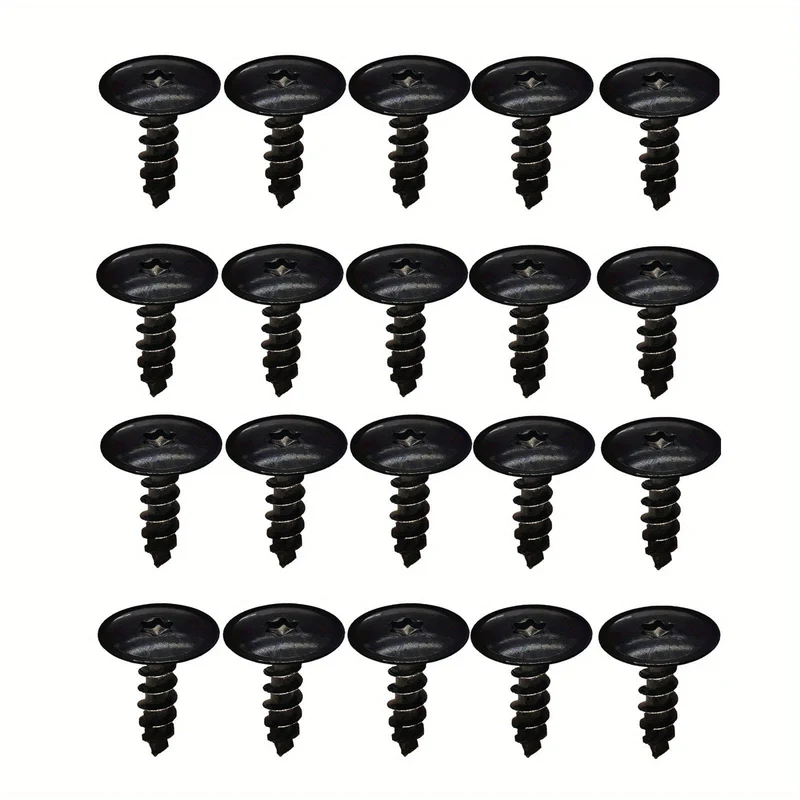 10/20 Stück 5 mm schwarze Torx-Schraube Automotor unter der Abdeckung Spritzschutz selbstschneidende Schrauben für AUDI A4 A3 A5 A6 A7 A8 Q5 FÜR VW Zubehör Automobil