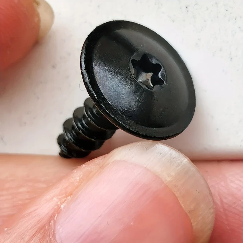 10/20 Stück 5 mm schwarze Torx-Schraube Automotor unter der Abdeckung Spritzschutz selbstschneidende Schrauben für AUDI A4 A3 A5 A6 A7 A8 Q5 FÜR VW Zubehör Automobil