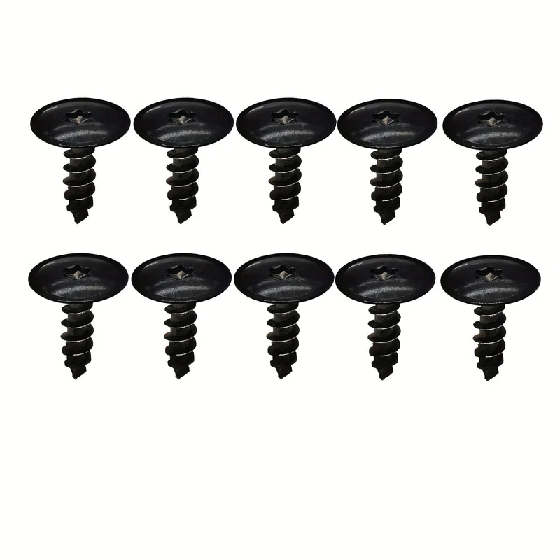 10/20 Stück 5 mm schwarze Torx-Schraube Automotor unter der Abdeckung Spritzschutz selbstschneidende Schrauben für AUDI A4 A3 A5 A6 A7 A8 Q5 FÜR VW Zubehör Automobil