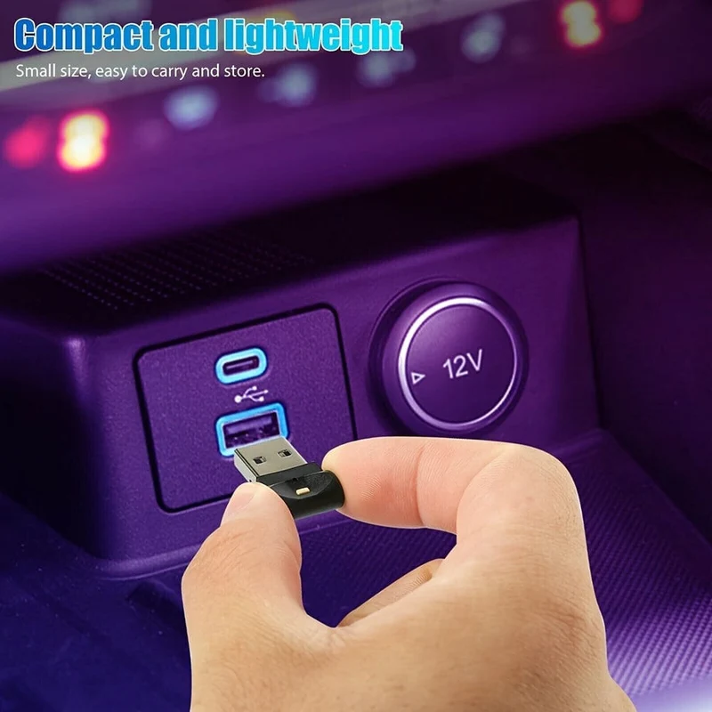 Auto Mini USB Sieben Farbe Einstellbar Farbe Dekorative Umgebungs Licht Weiches Licht Atmosphäre Lampe