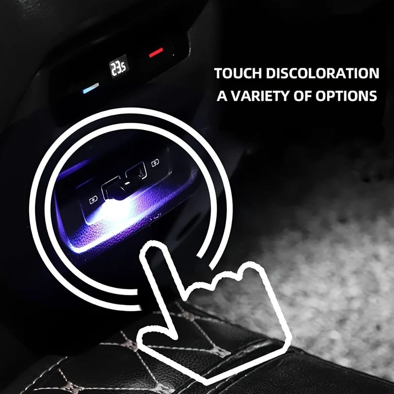 Auto Mini USB Sieben Farbe Einstellbar Farbe Dekorative Umgebungs Licht Weiches Licht Atmosphäre Lampe