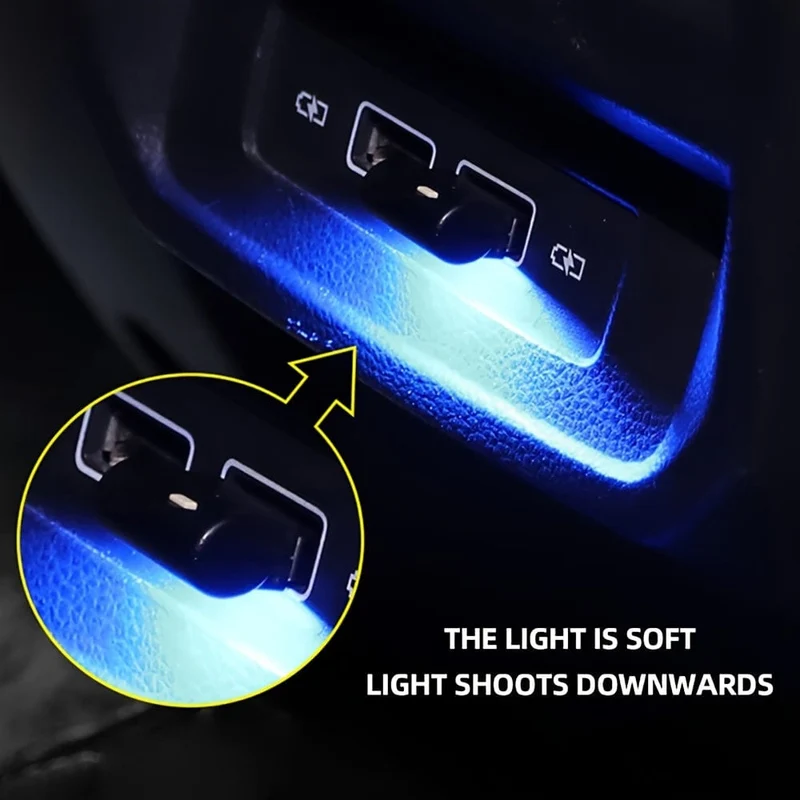 Auto Mini USB Sieben Farbe Einstellbar Farbe Dekorative Umgebungs Licht Weiches Licht Atmosphäre Lampe