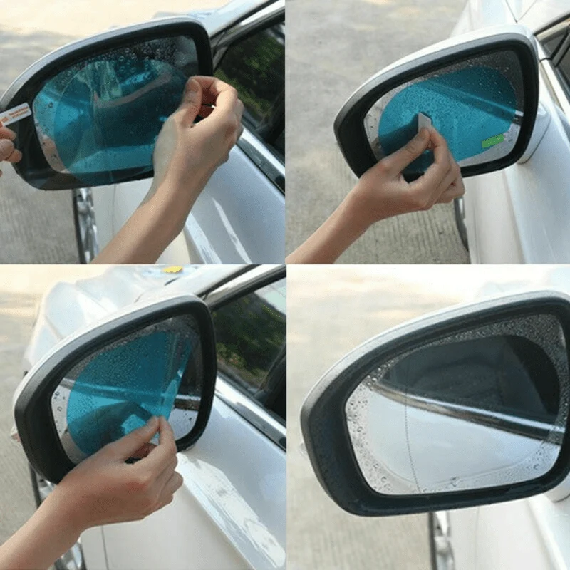 2 Pcs Regendicht Auto Rückspiegel Aufkleber Anti-fog Schutz Film Regen Schild