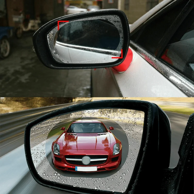 2 Pcs Regendicht Auto Rückspiegel Aufkleber Anti-fog Schutz Film Regen Schild