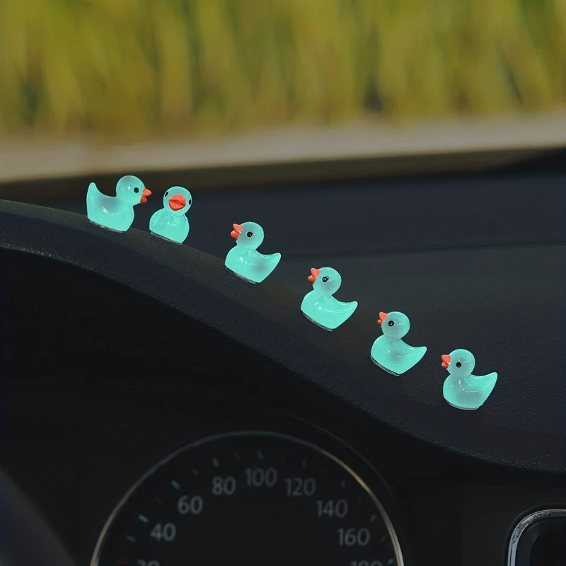 6 stücke Leucht Ente Nette Auto Innen Dekoration Center Konsole Dekoration
