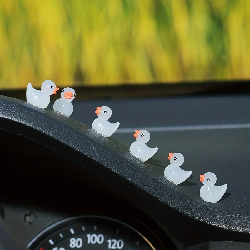 6 stücke Leucht Ente Nette Auto Innen Dekoration Center Konsole Dekoration