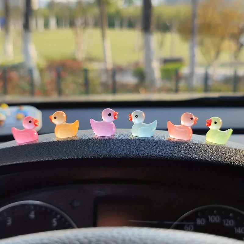 6 stücke Leucht Ente Nette Auto Innen Dekoration Center Konsole Dekoration