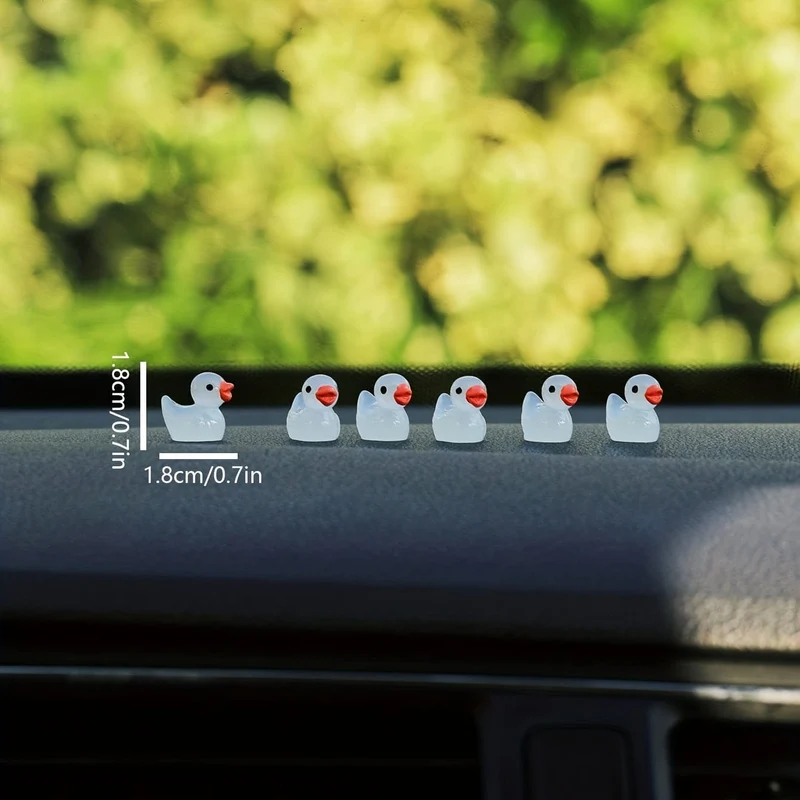 6 stücke Leucht Ente Nette Auto Innen Dekoration Center Konsole Dekoration