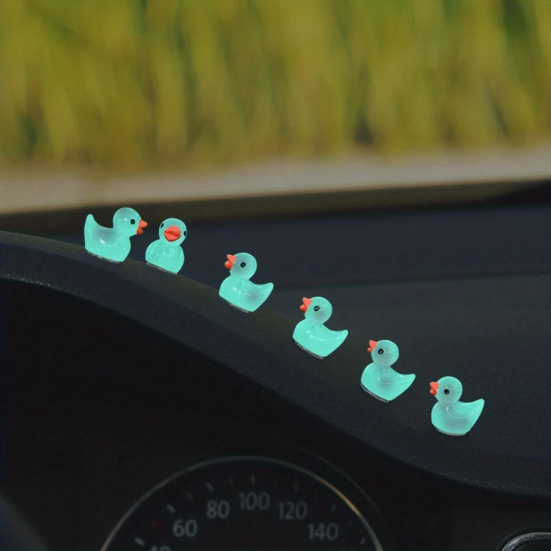 6 stücke Leucht Ente Nette Auto Innen Dekoration Center Konsole Dekoration