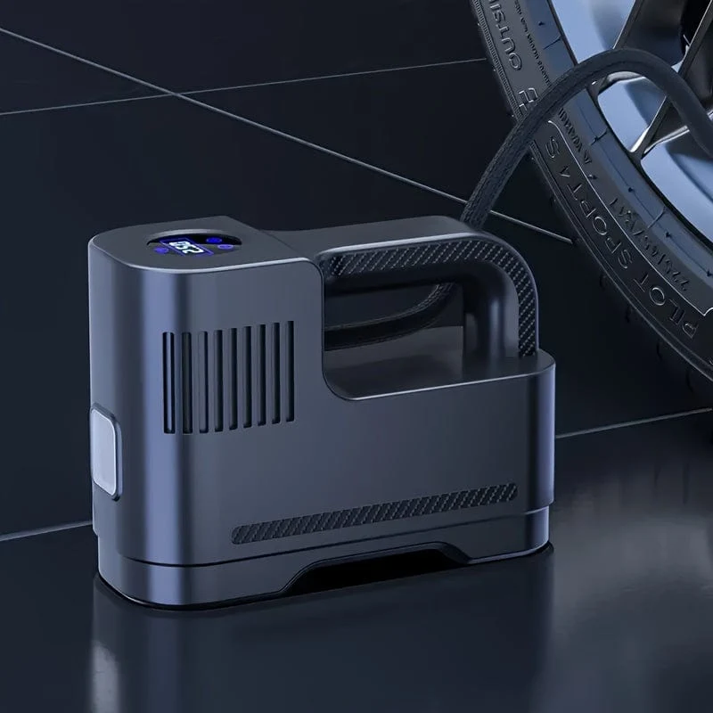 1 Stück tragbare Luftkompressorpumpe, kabelgebundener digitaler Reifenfüller, Auto-Luftpumpe, für Auto-Motorrad-LED-Leuchten Reifenfüller