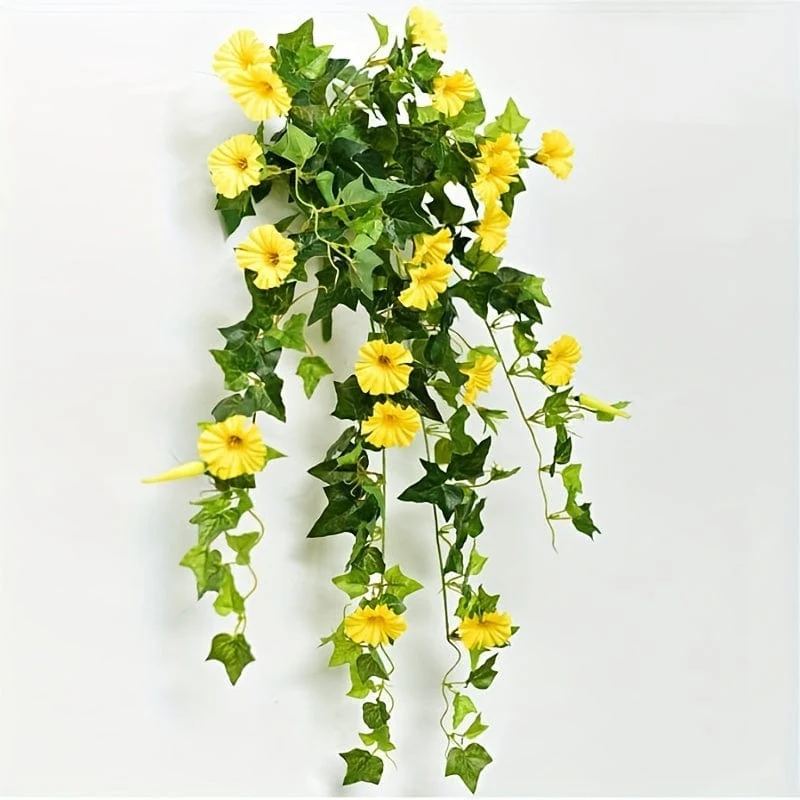 1 Stück künstliche Petunien-Blumen-Hängepflanze – perfekt für Außen-/Innendekoration.