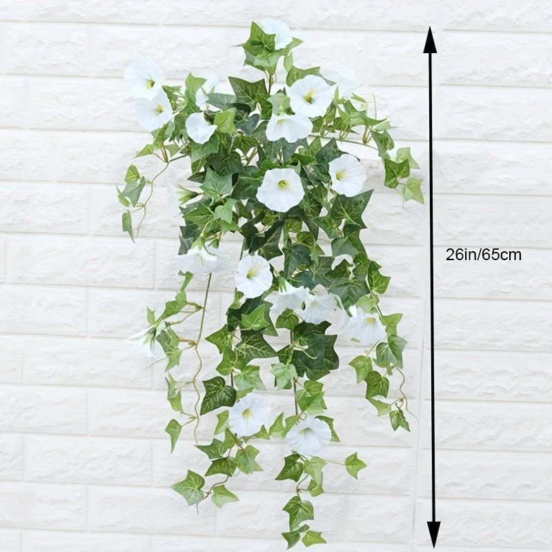 1 Stück künstliche Petunien-Blumen-Hängepflanze – perfekt für Außen-/Innendekoration.