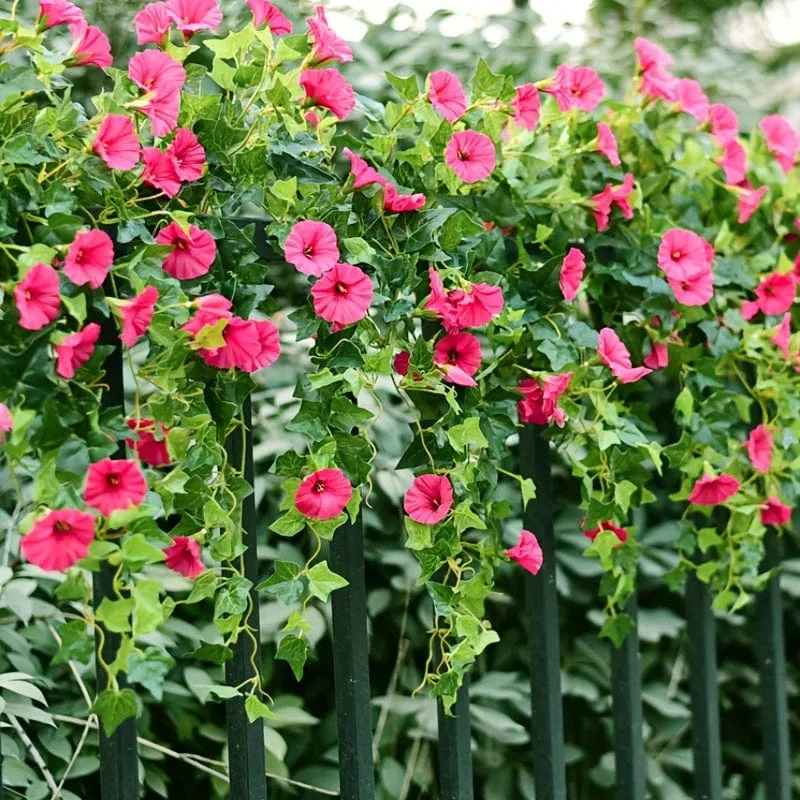 1 Stück künstliche Petunien-Blumen-Hängepflanze – perfekt für Außen-/Innendekoration.