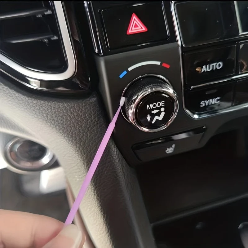 100 Stück Auto-Reinigungsbürste, kleine Bürste, Mikro-Bürstenspitzen, Autozubehör, Kopf, gründliche Reinigung, Malerei