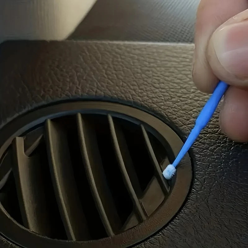 100 Stück Auto-Reinigungsbürste, kleine Bürste, Mikro-Bürstenspitzen, Autozubehör, Kopf, gründliche Reinigung, Malerei