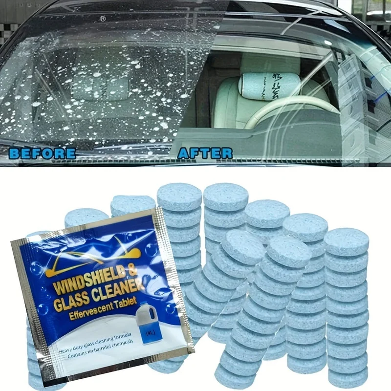 10/40 Stück Feststoffreiniger Auto Scheibenwischer Brausetabletten, Glas Toilettenreinigung Autozubehör
