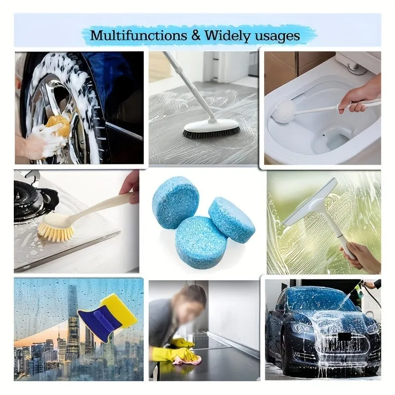 10/40 Stück Feststoffreiniger Auto Scheibenwischer Brausetabletten, Glas Toilettenreinigung Autozubehör