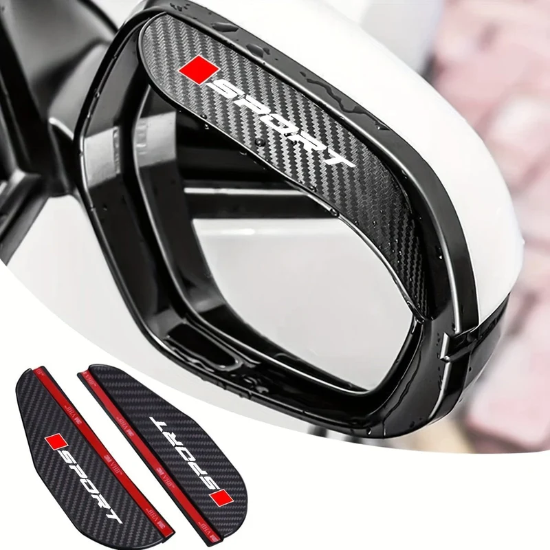 2 stücke Auto Rückspiegel Regen Augenbraue Carbon Fiber Spiegel Regen Schnee Blocker Sonnenblende Für Audi Für BMW Für mercedes Für Benz Für VW Für Toyota