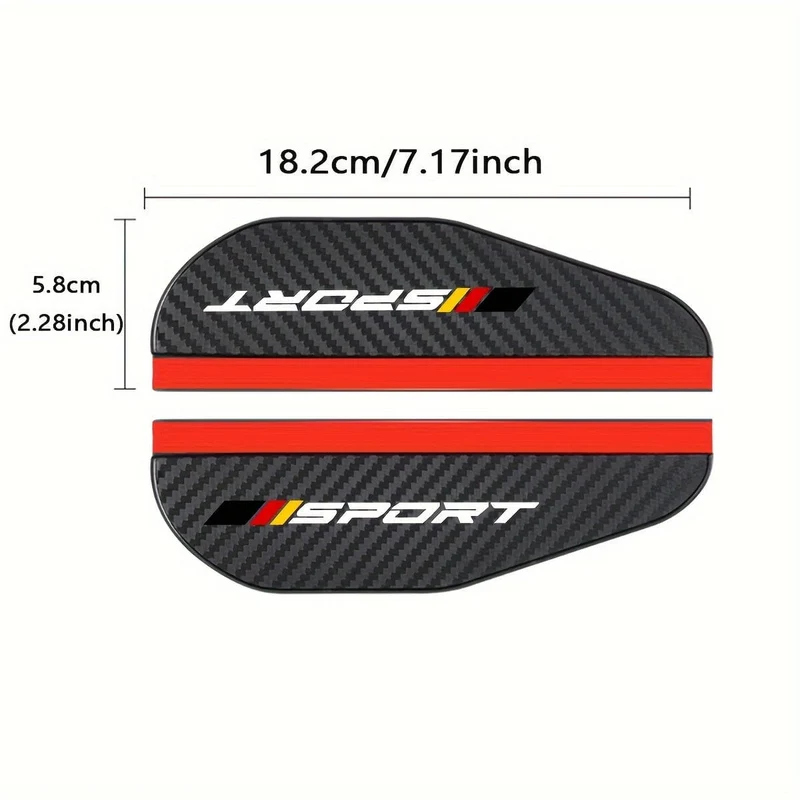 2 stücke Auto Rückspiegel Regen Augenbraue Carbon Fiber Spiegel Regen Schnee Blocker Sonnenblende Für Audi Für BMW Für mercedes Für Benz Für VW Für Toyota